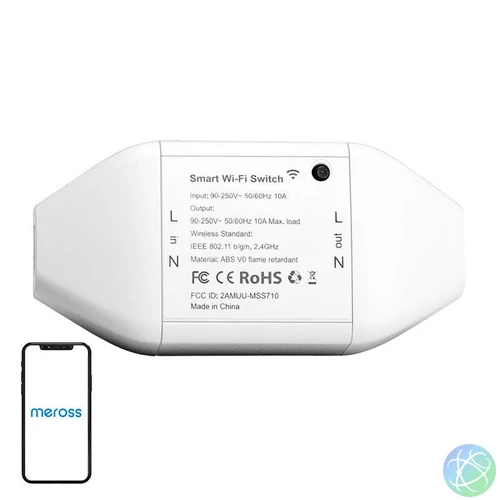 Wi-Fi Smart Switch Meross MSS710-UN (Google Home, Alexa) (nem HomeKit!)
