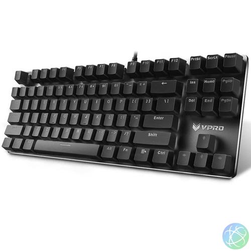 V-Series V500 Alloy mechanikus TKL gamer billentyűzet, magyar, kék RAPOO switches