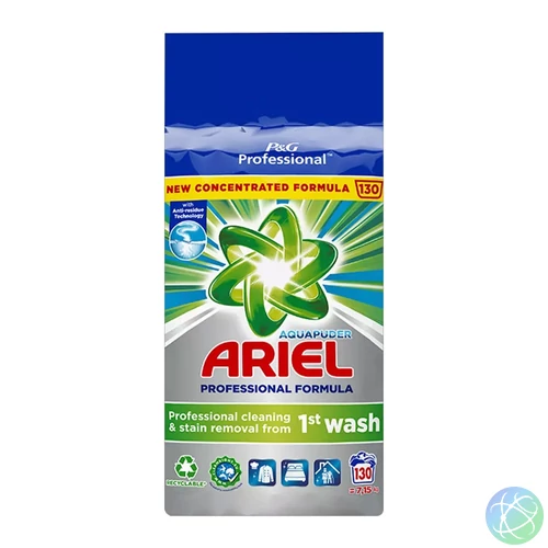 Mosópor 7,15 kg (130 mosás) fehér ruhákhoz Ariel Professional