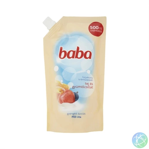 Folyékony szappan utántöltő 500 ml Baba Tej és Gyümölcs