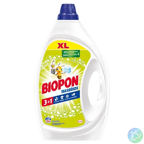 Mosógél 2,43 liter (54 mosás) fehér ruhákhoz Biopon Takarékos Universal