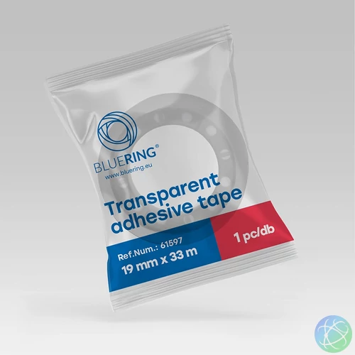 Ragasztószalag 19mmx33m Bluering® egyesével csomagolt