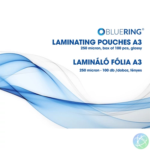 Lamináló fólia A3, 250 micron 100 db/doboz, Bluering®