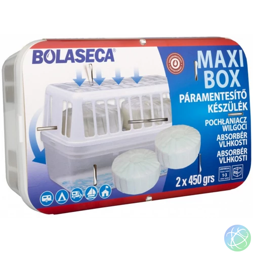 Páramentesítő készülék + 2 db utántöltő tabletta Bolaseca Maxi Box
