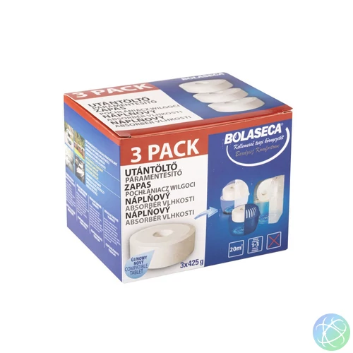 Páramentesítő utántöltő tabletta 3 x 425 g Bolaseca lyukas