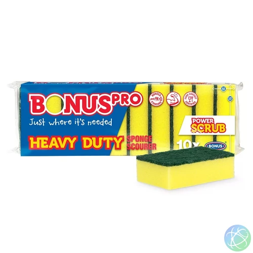 Mosogatószivacs 10 db/csomag BonusPRO Heavy Duty B520