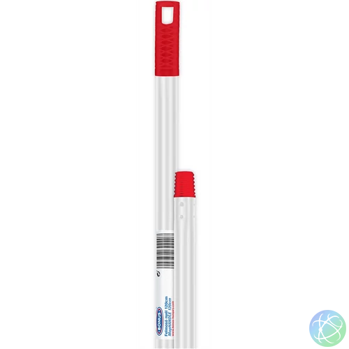 Felmosónyél / partvis nyél alumínium 120 cm menetes véggel Bonus_B207P piros véggel