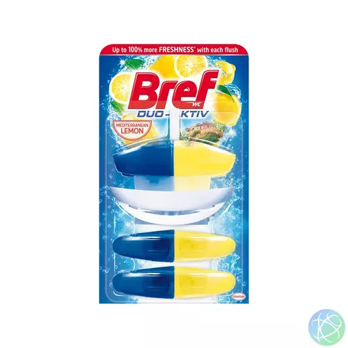 WC illatosító utántöltő 3 x 50 ml Bref Duo Aktiv Lemon