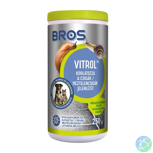 Csiga- és meztelencsigaölő szer 250 g Bros