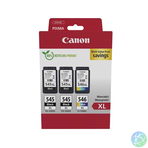 Canon 2x PG545XL + CL546XL tintapatron multipack ORIGINAL