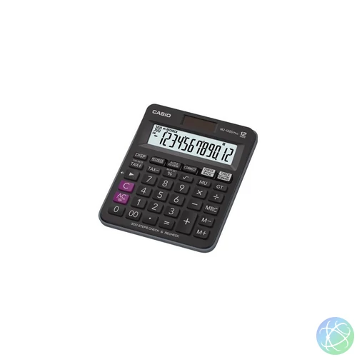 Számológép asztali 12 digit nagy, döntött kijelző Casio MJ 120 D PLUS fekete