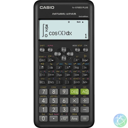 Számológép tudományos 417 funkciós Casio FX 570 ES PLUS 2E fekete