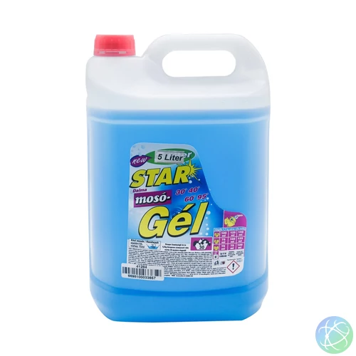 Mosógél 5 liter (100 mosás) fehér és színes ruhákhoz Dalma Star Aktív