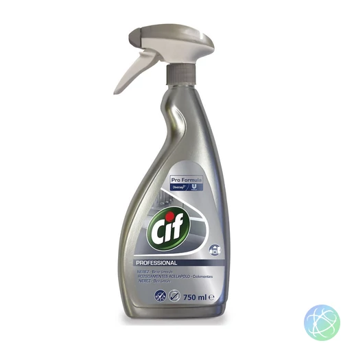 Rozsdamentes acél és üvegtisztító szórófejes 750 ml Stainless Steel&Glass Cif