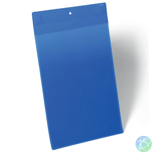 Mágneses dokumentum tároló zseb A4, álló, 10 db/csomag, Durable Neodym, kék