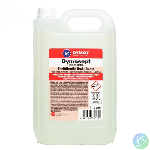 Fertőtlenítő hatású tisztítószer 5 liter Dymosept citrom