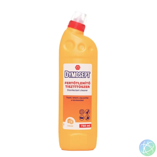 Fertőtlenítő hatású tisztítószer 750 ml Dymosept citrom