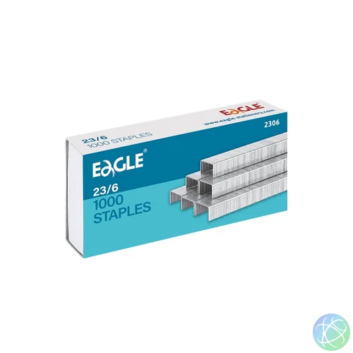 Tűzőkapocs 23/6 1000 db/doboz EAGLE