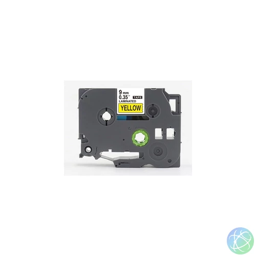 Feliratozógép szalag, Brother TZE621 9mmx8m ECO fekete/sárga