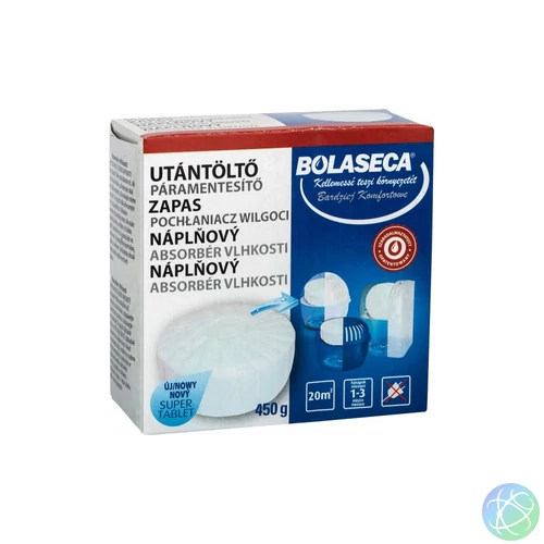 Páramentesítő készülék Bolaseca + 1 db utántöltő tabletta 450 g Top