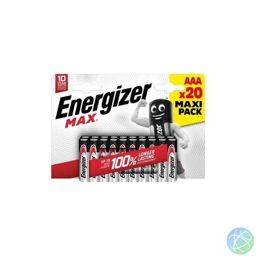 Elem AAA mikro LR03 Max 20 db/csomag, Energizer