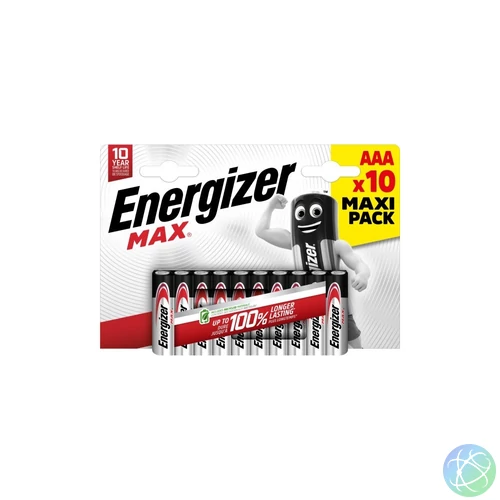 Elem AAA mikro LR03 Max 10 db/csomag, Energizer