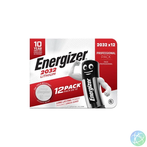 Elem gombelem CR2032 lítium 12 db/csomag, Energizer