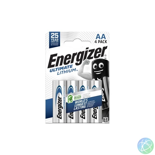 Elem AA ceruza LR06 Ultimate Lítium 4 db/csomag, Energizer