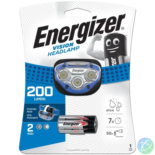Fejlámpa Vision, Energizer