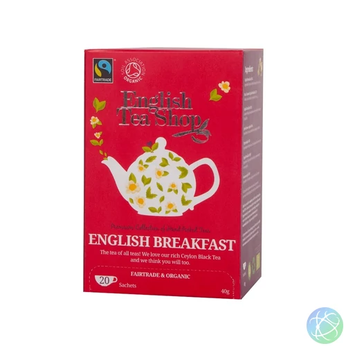 Fekete tea 20x2 g English Tea Shop 20, bio English Breakfast