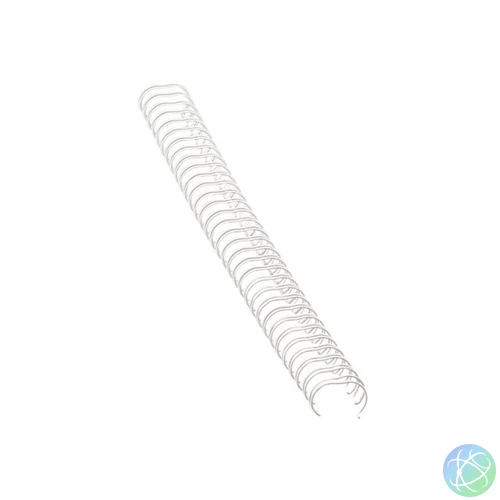 Fém spirál 3:1, 8mm, 36-50lap, Fellowes® 100 db/doboz, fehér