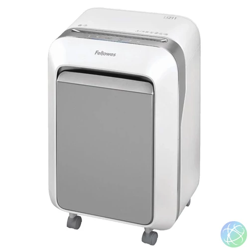 Iratmegsemmisítő, 14lap, mikrokonfetti vágás 2x12mm, Fellowes® Powershred LX211, fehér