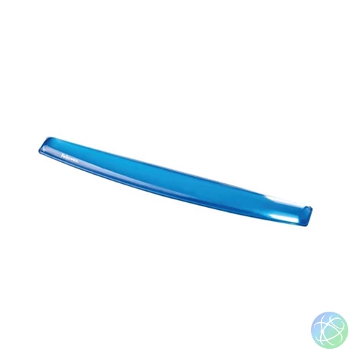 Csuklótámasz billentyűzethez, géltöltésű, Fellowes® Crystal Gel, kék