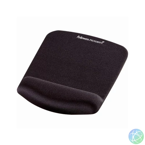 Egérpad csuklótámasszal, habtöltésű, Fellowes® PlushTouch, fekete