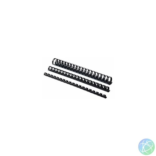 Spirál, műanyag, 22mm, 151-180lap, 50 db/doboz, Fellowes® fekete