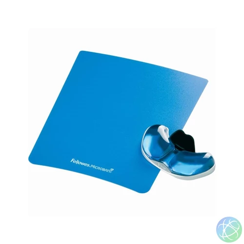 Tenyértámasz Fellowes® Health-V™ Crystal, kék