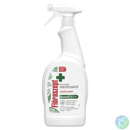 Fertőtlenítő hatású tisztítószer szórófejes 700 ml 0% klórmentes Botanitech Univerzális Flóraszept