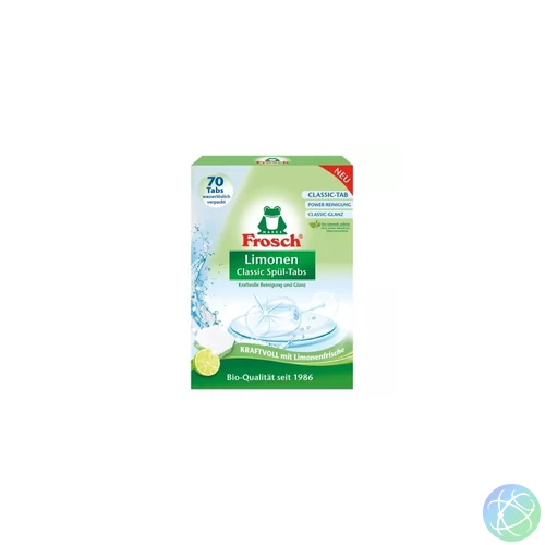 Mosogatógép tabletta 70 db/doboz Frosch Zöldcitrom