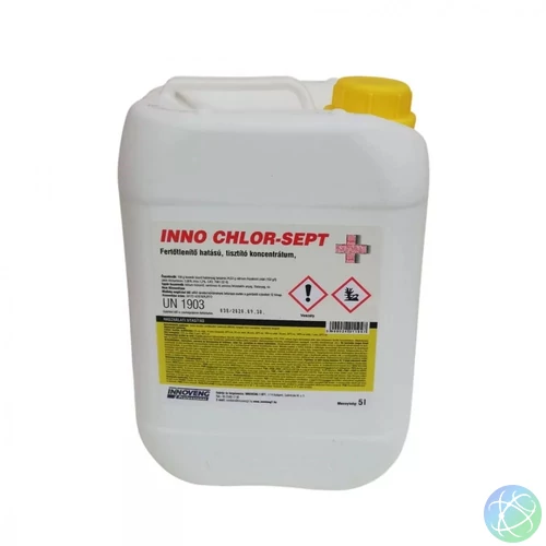 Fertőtlenítő hatású tisztítószer 5 liter klóros Inno Chlor-Sept