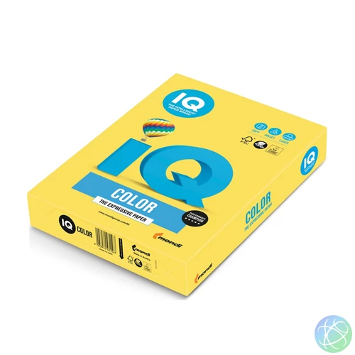 Másolópapír, színes, A4, 80g. IQ CY39 500ív/csomag, intenzív kanárisárga