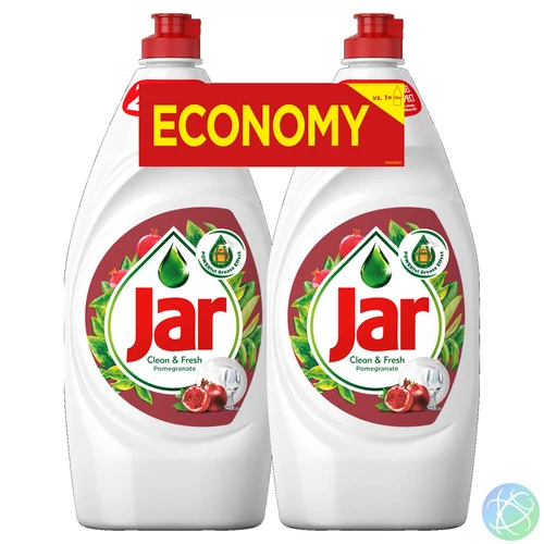 Mosogatószer 2 x 900 ml kézi duopack Jar Gránátalma