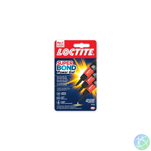 Pillanatragasztó 3x1g Loctite Super Bond Power Gél Mini Trio