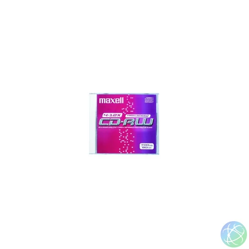 CD-RW80 12X újraírható CD normál tokban Maxell