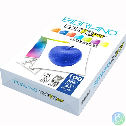 Másolópapír, digitális A3, 100g. Fabriano Multipaper 500ív/csomag