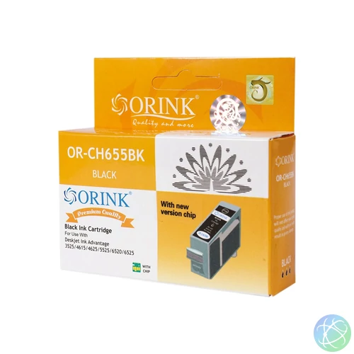 Utángyártott Hp 655/CZ109AE tintapatron black ORINK