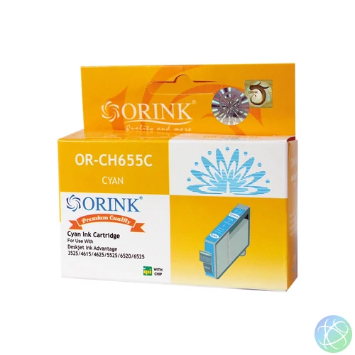 Utángyártott Hp 655/CZ110AE tintapatron cyan ORINK