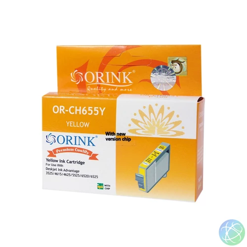 Utángyártott Hp 655/CZ112AE tintapatron yellow ORINK