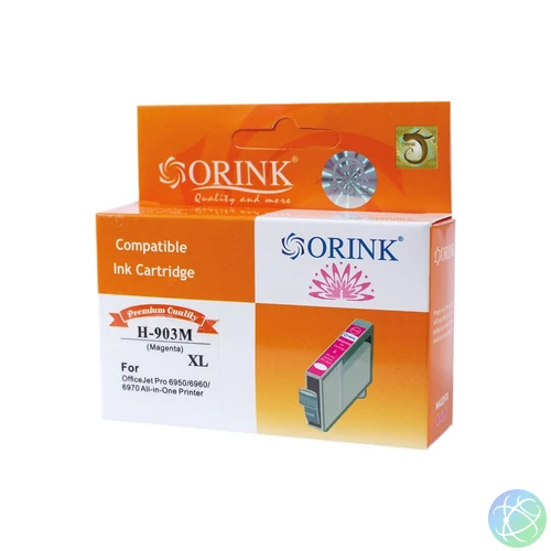 Utángyártott Hp 903XL/T6M07AE tintapatron magenta ORINK