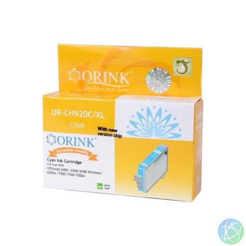 Utángyártott Hp 920XL/CD972A tintapatron cyan ORINK
