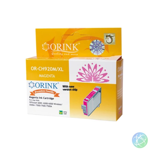Utángyártott Hp 920XL/CD973A tintapatron magenta ORINK